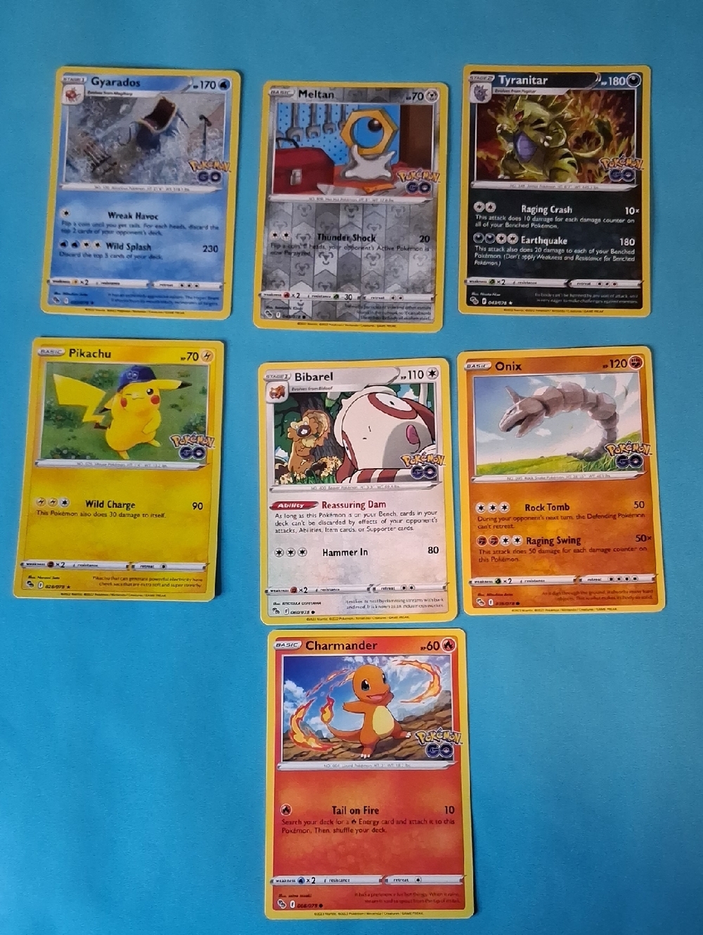7 Pokemon Go Cards
